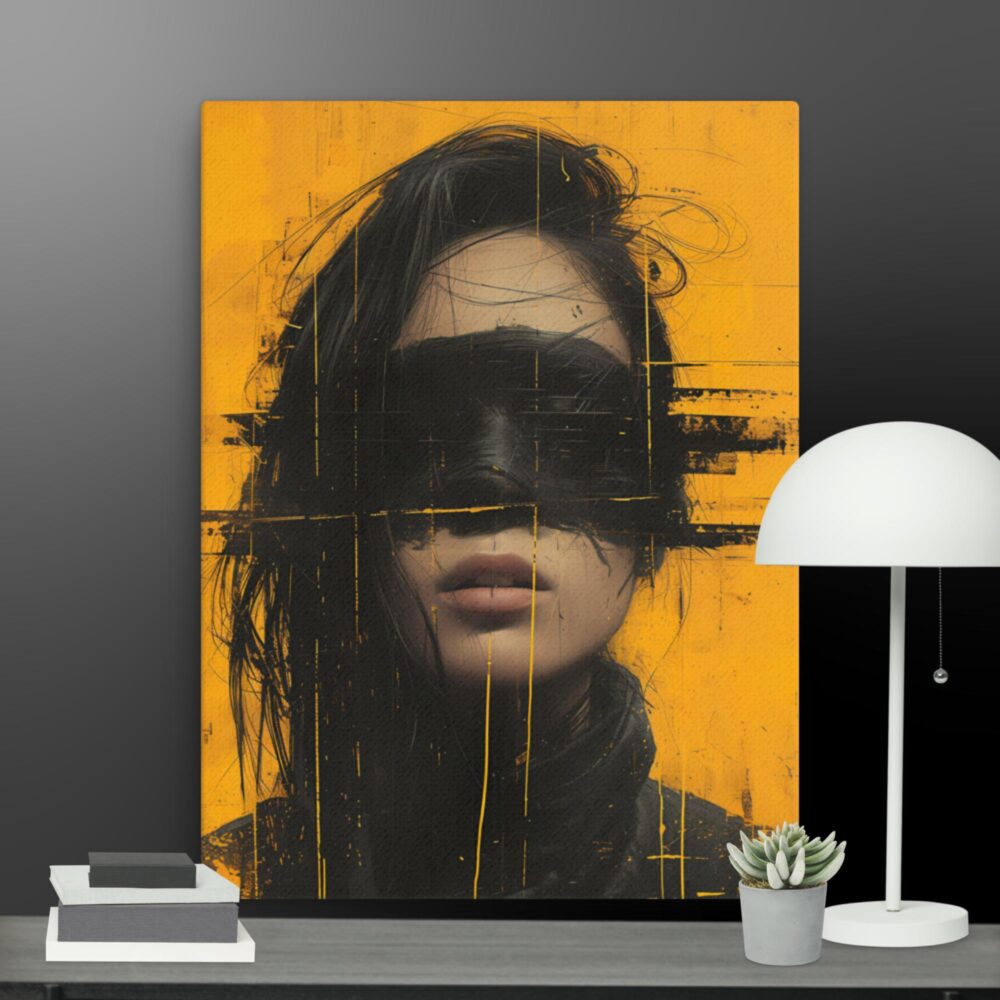 A shade of Black canvas - Image 3
