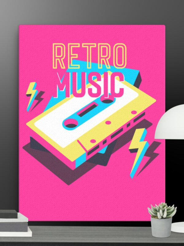 Retro Music canvas - 18×24