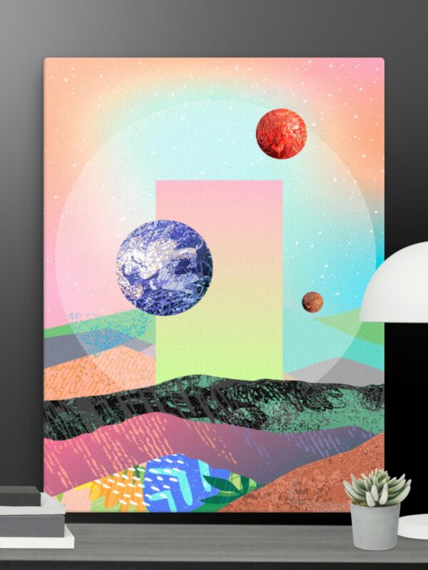 Mosaic Space canvas - 18×24