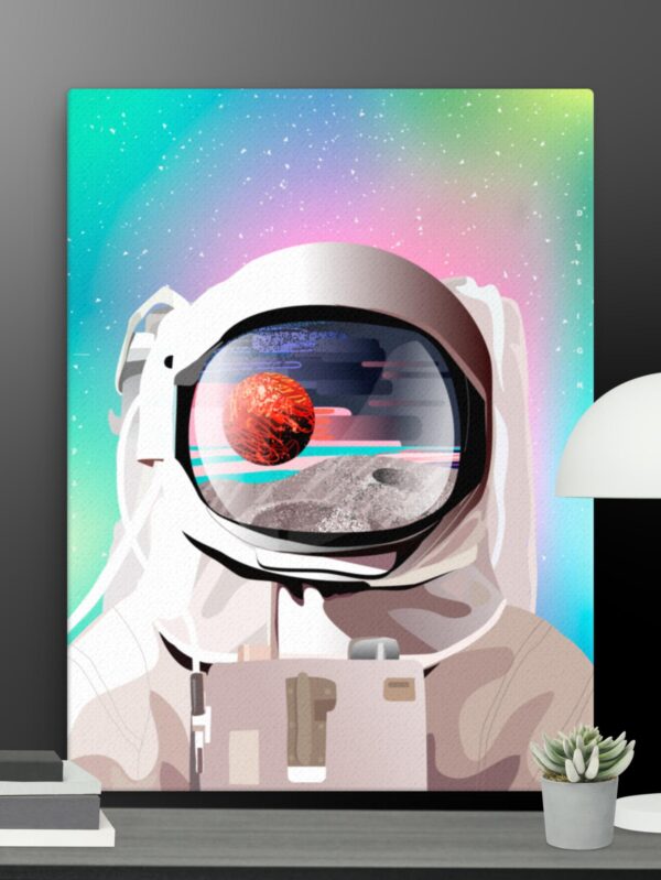 Mosaic Astronaut canvas - 18×24