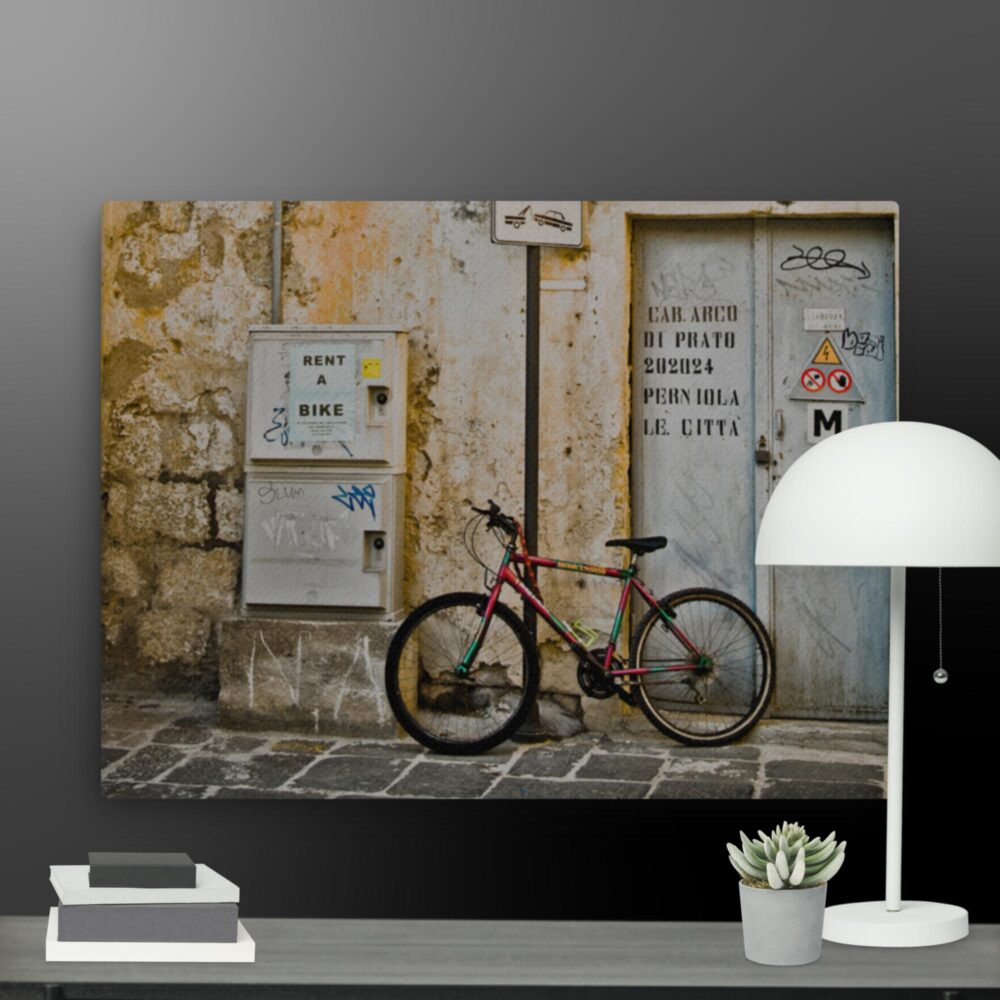 Italy Collection Bike Scene canvas - Image 5
