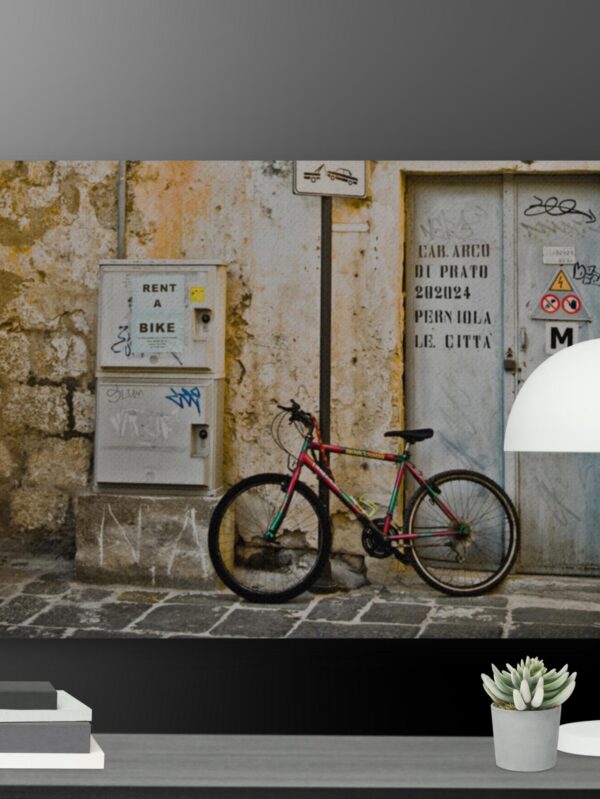 Italy Collection Bike Scene canvas - 18×24