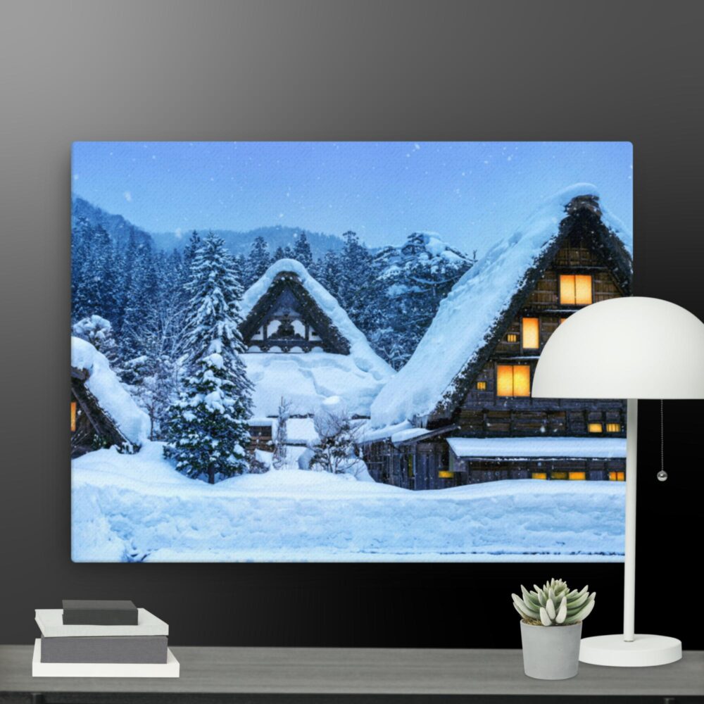 Snow Scene canvas - Image 5