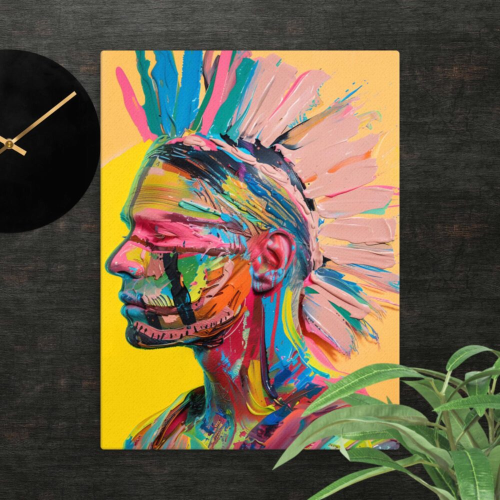 Mohawk Popart canvas - Image 3
