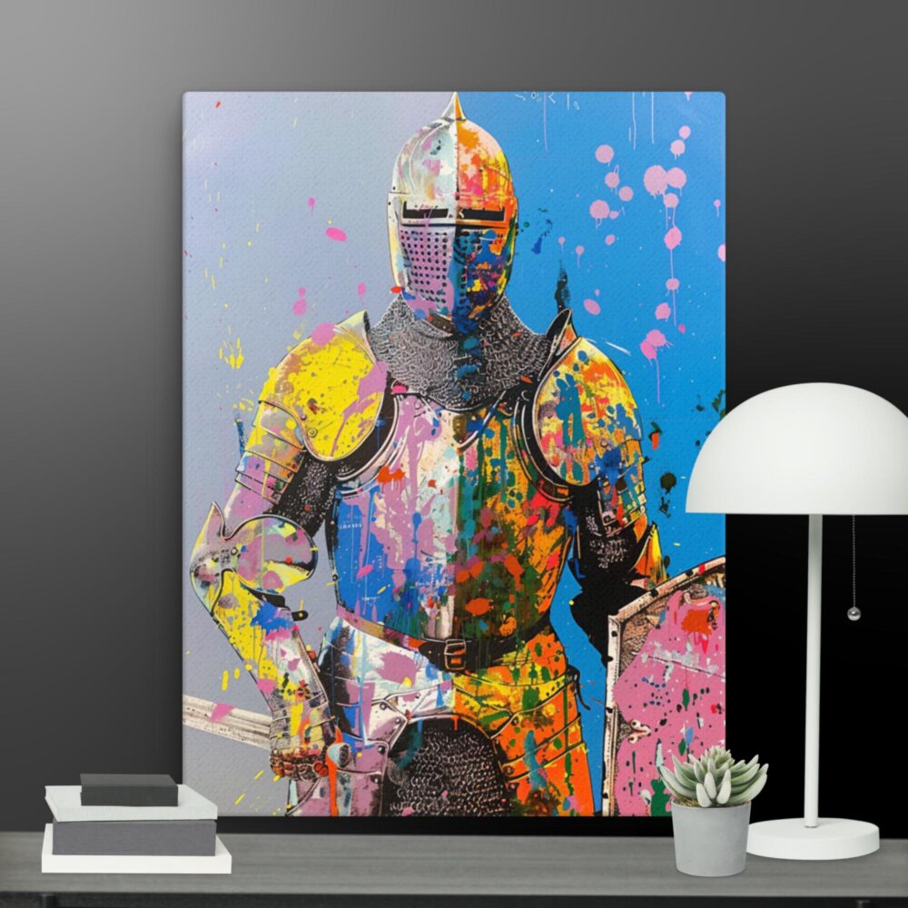 Pop Art Soldier canvas - Image 3