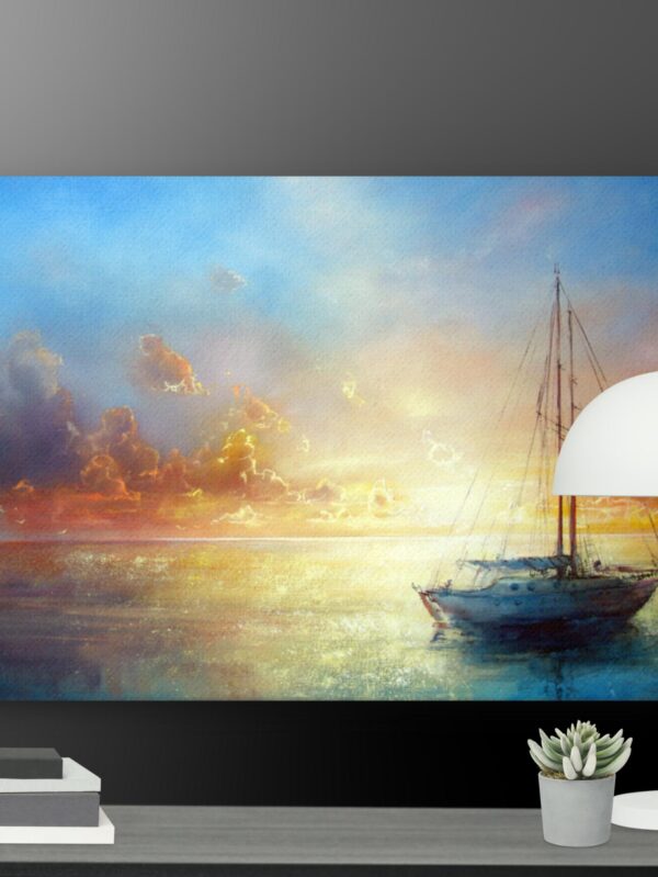 Ship at Sea canvas - 18×24
