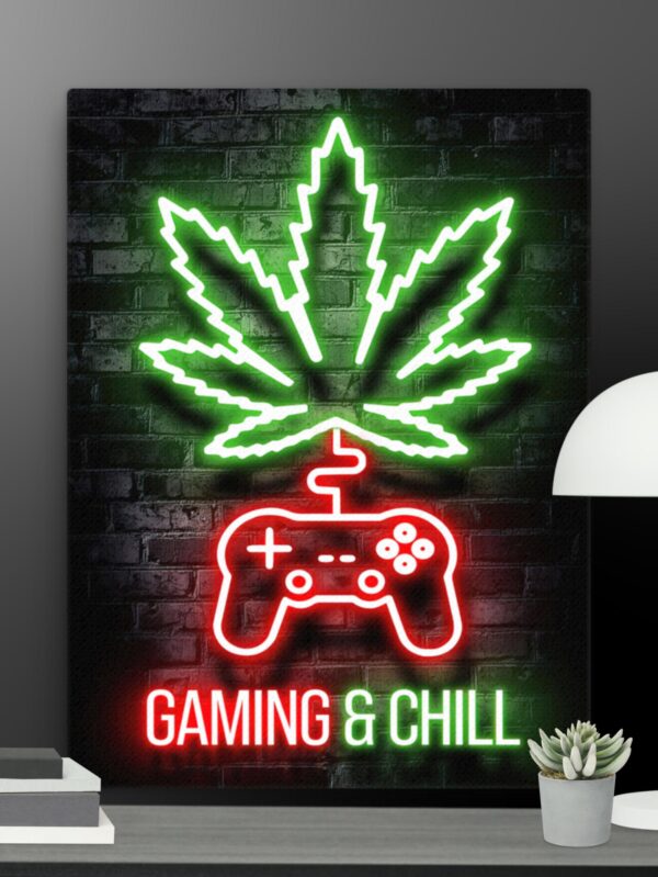 Gaming and chill canvas - 18×24