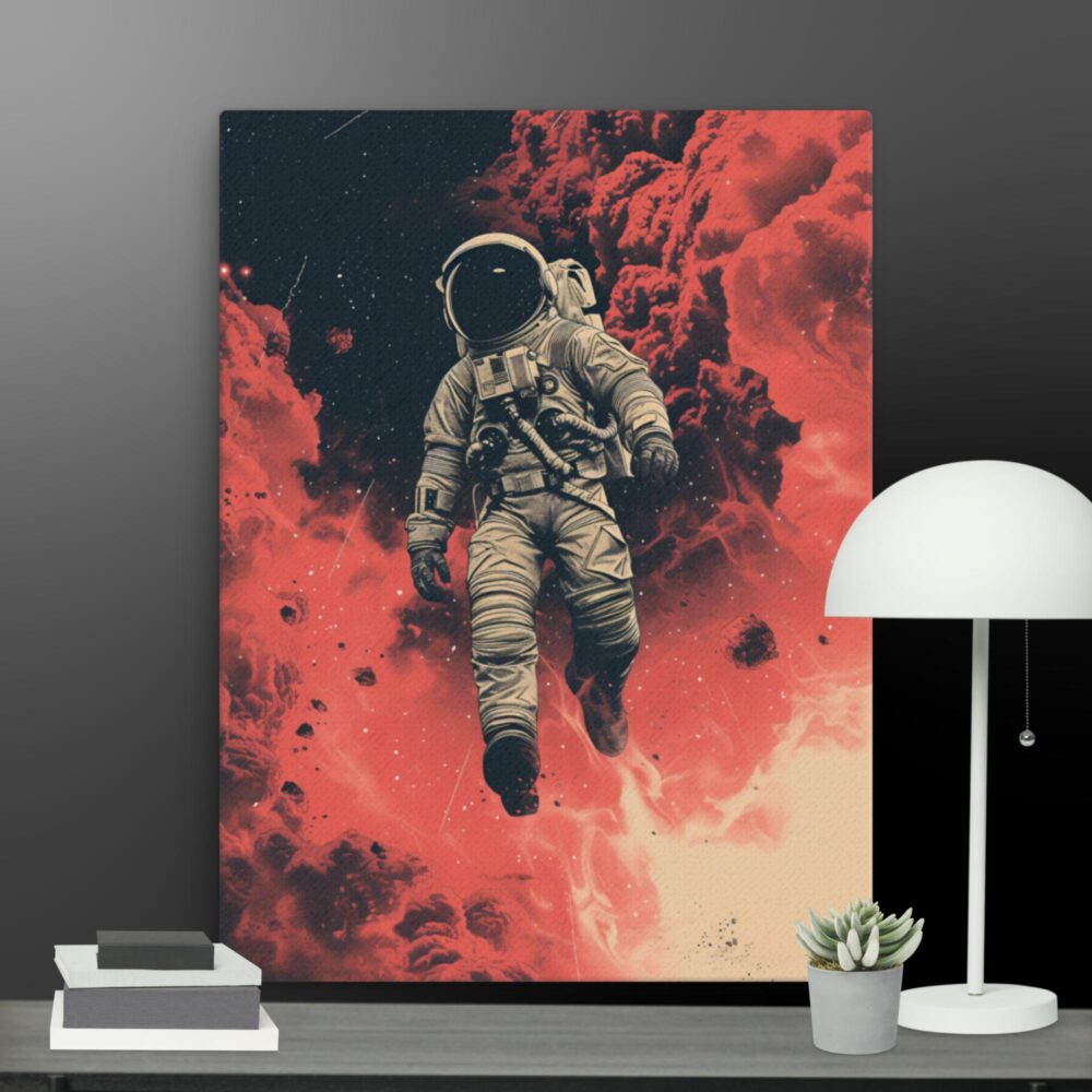 Walking Spaceman canvas - Image 3