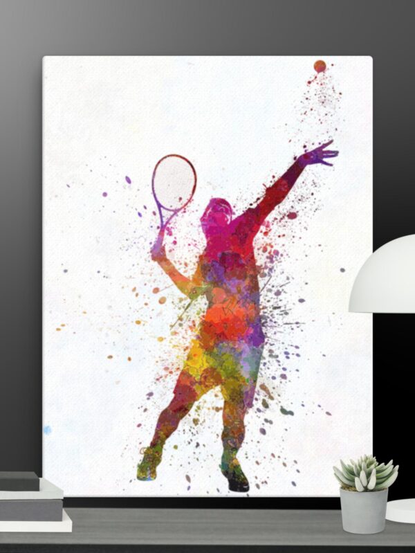 Tennis player canvas - 18×24