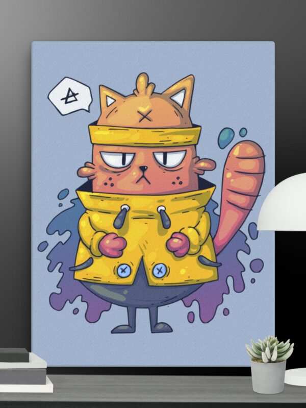 Mad cat canvas - 18×24
