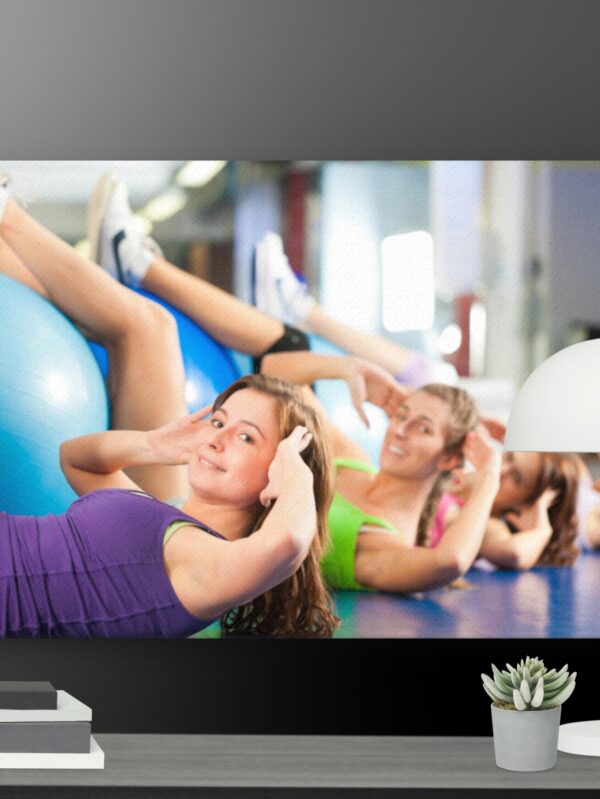 Fitness scene canvas - 18×24