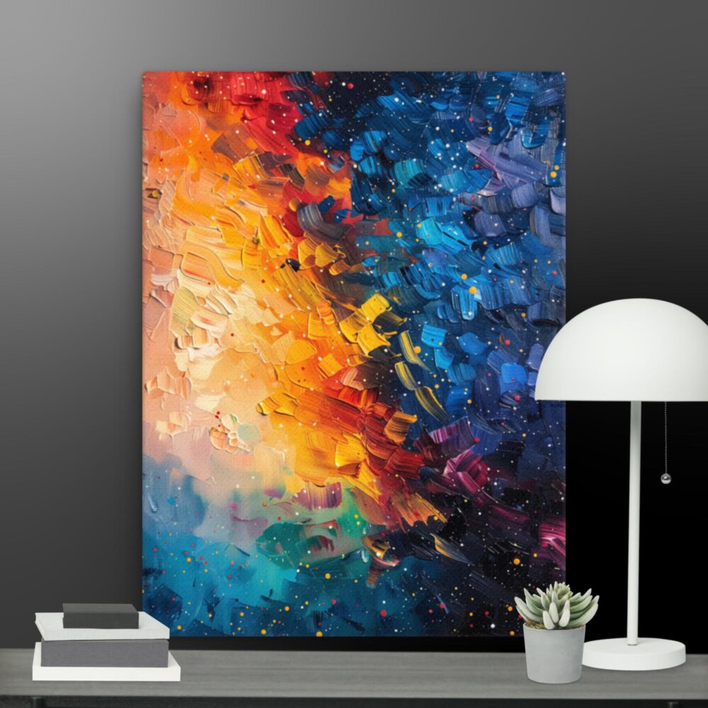 Abstract Stars in the sky canvas - Image 3