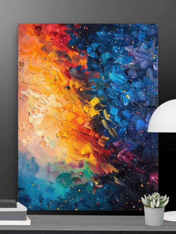 Abstract Stars in the sky canvas - 18×24