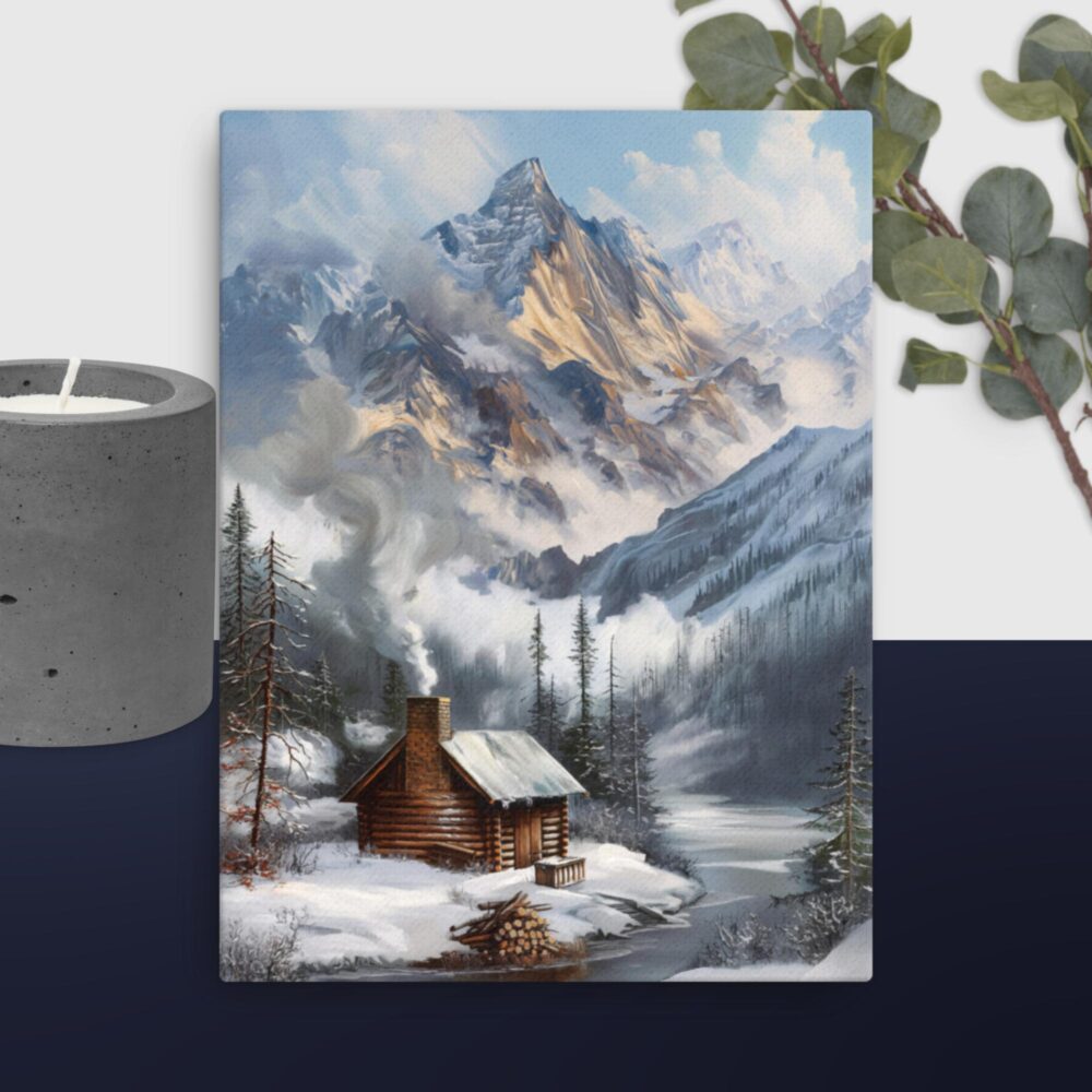 Mountain Scene canvas - Image 3
