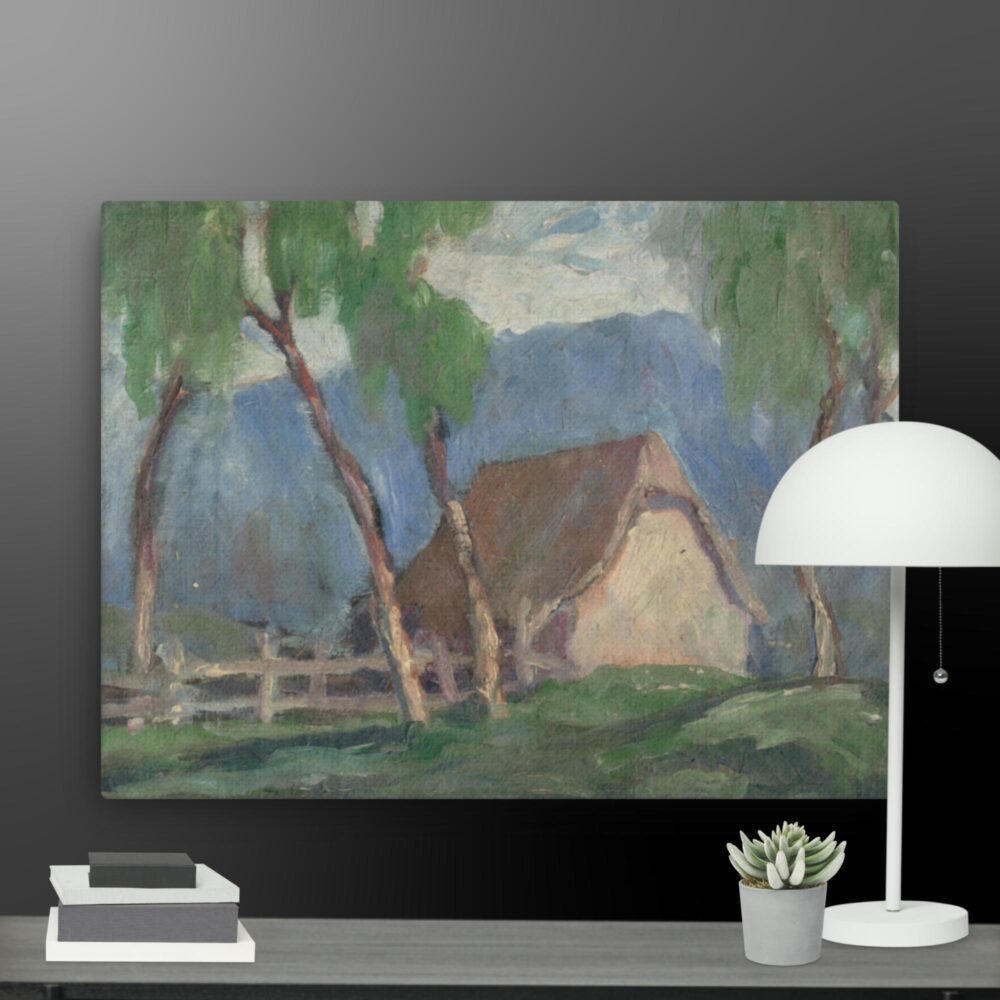Landscape with birches canvas - Image 5