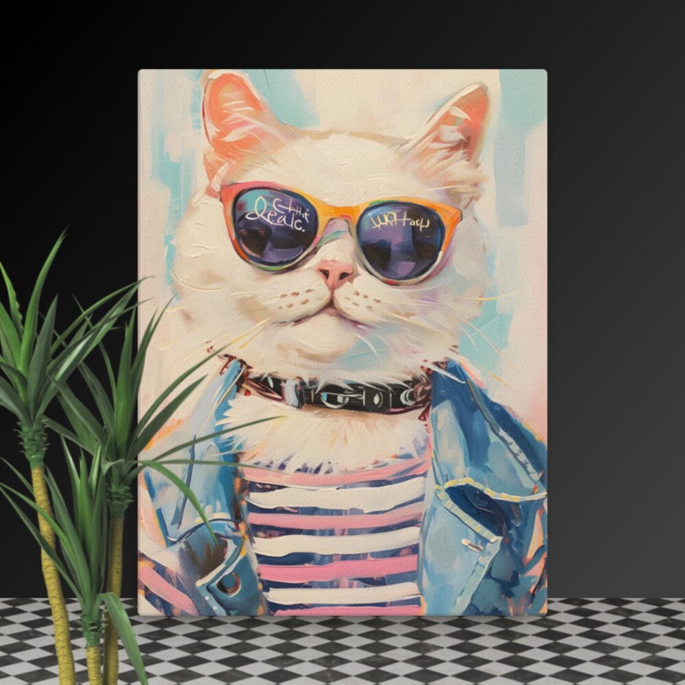 Cool Cat canvas - Image 3