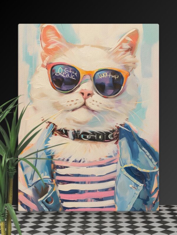 Cool Cat canvas - 18×24