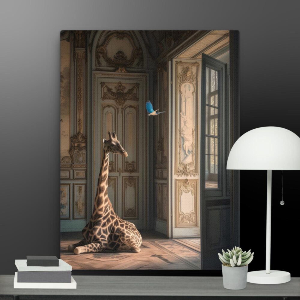 Giraffe Scene canvas - Image 3