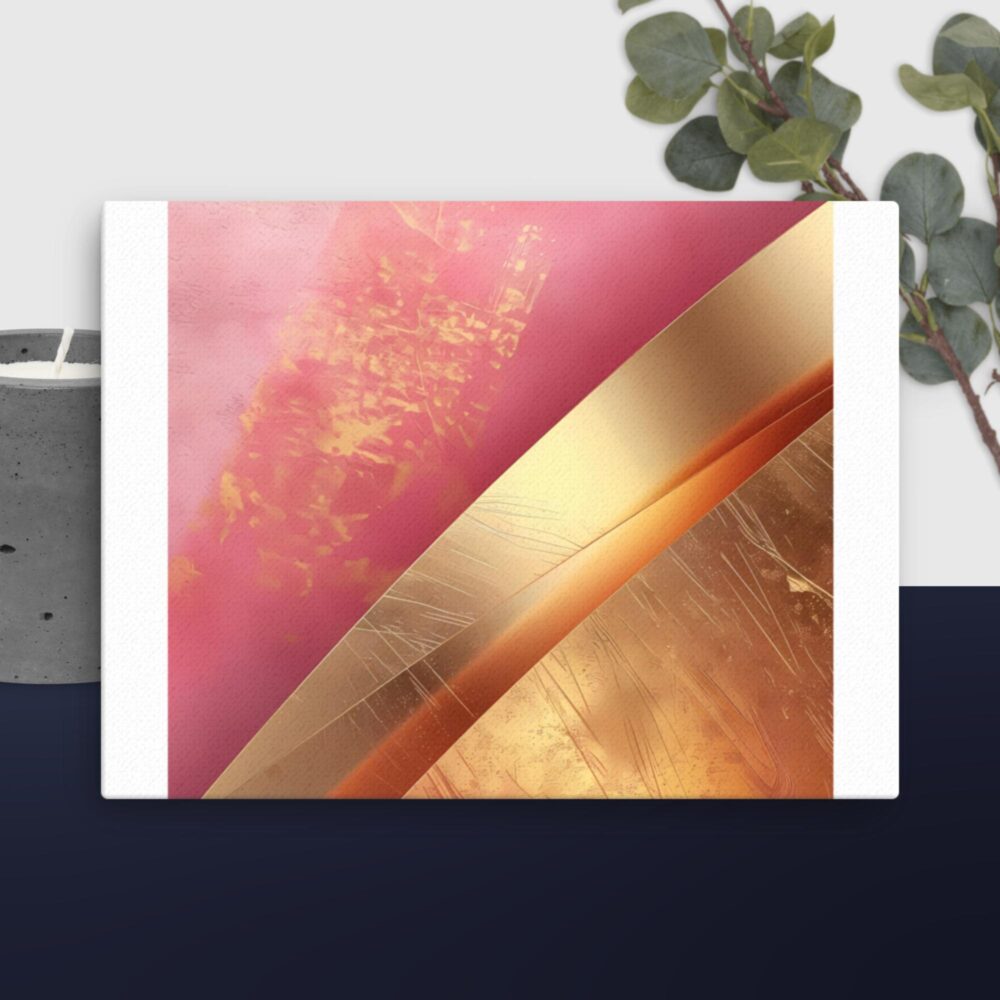 Gold Pink Trim canvas - Image 5