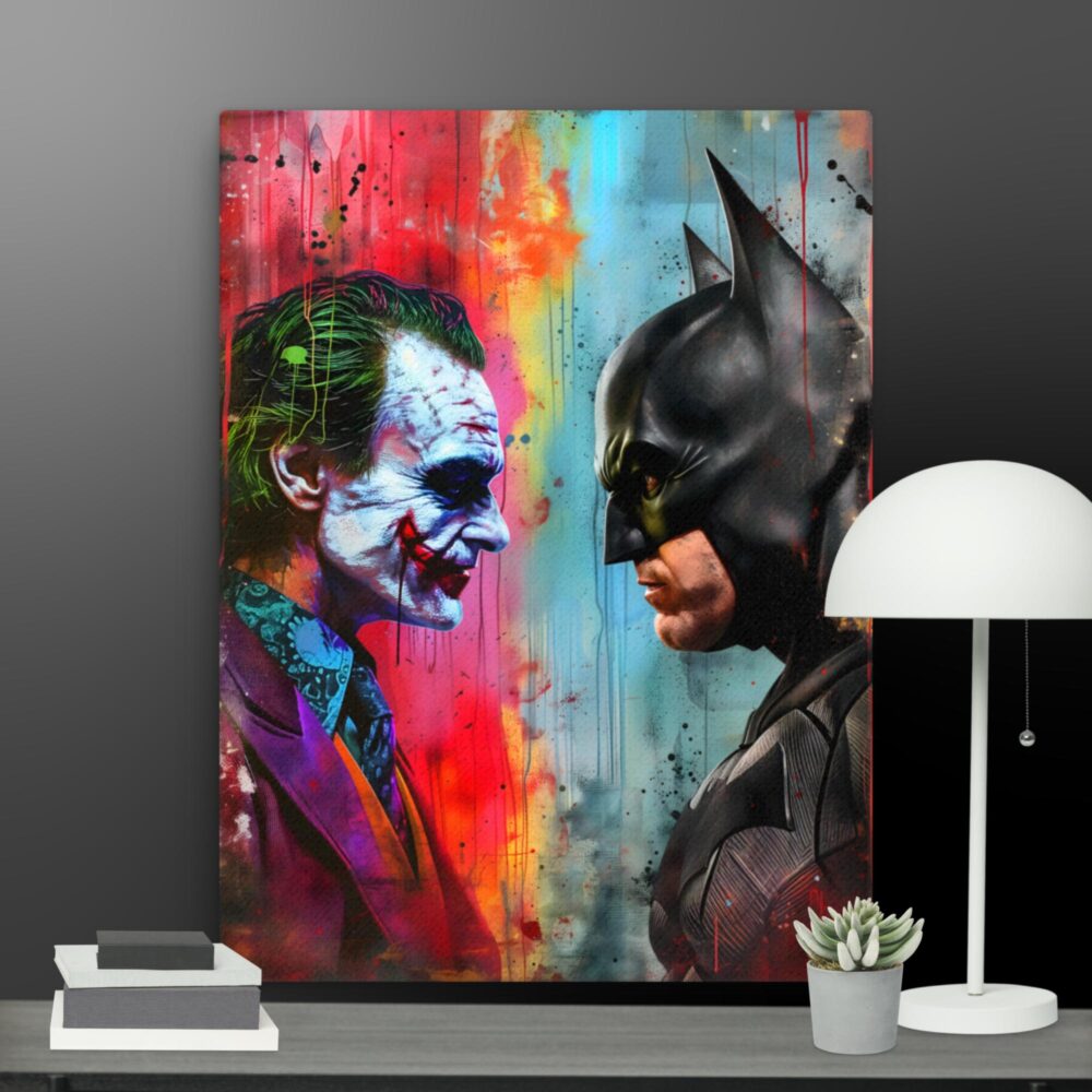 Batman Vs Joker canvas - Image 3