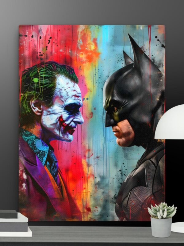 Batman Vs Joker canvas - 18×24