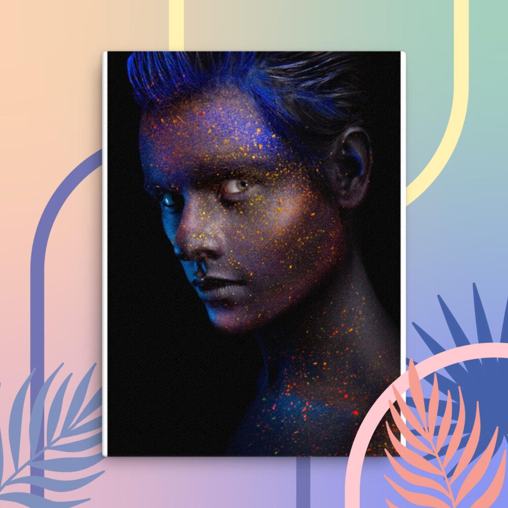 Glittery male canvas - Image 3