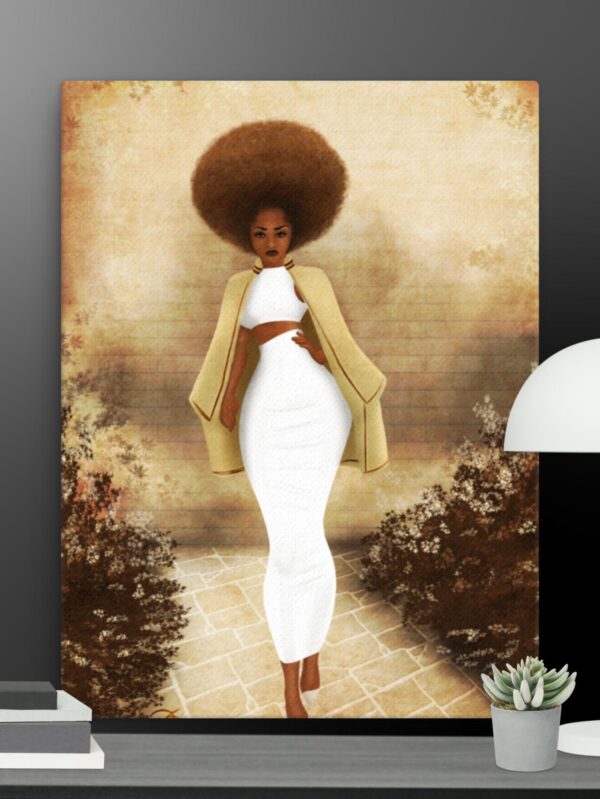 Bright afro scene canvas - 18×24
