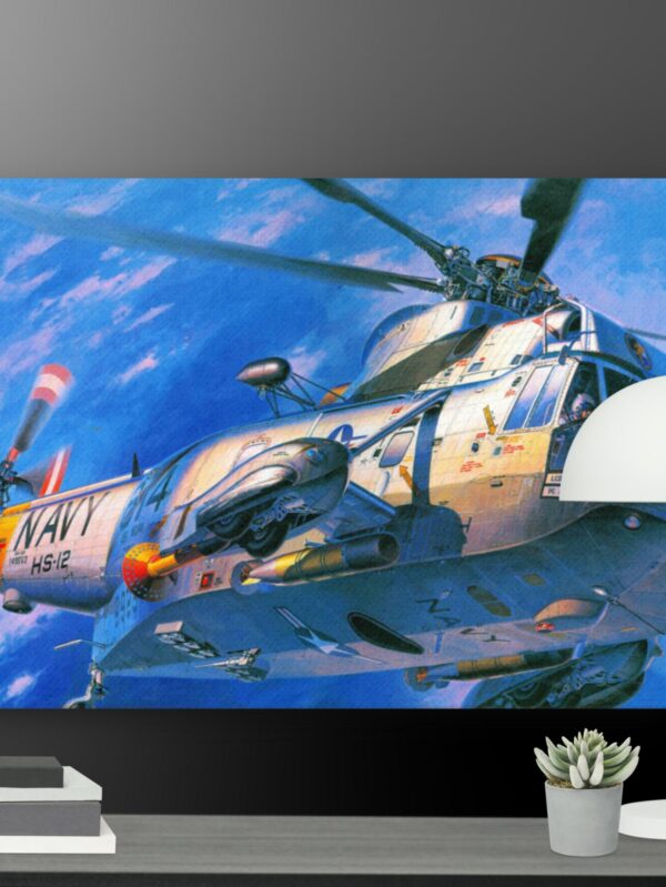 Navy helicopter canvas - 18×24