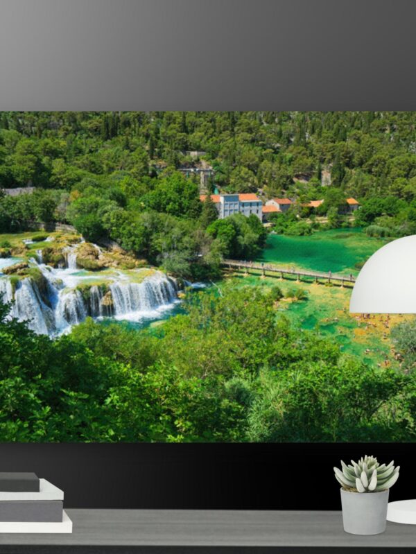 Waterfall scene canvas - 18×24