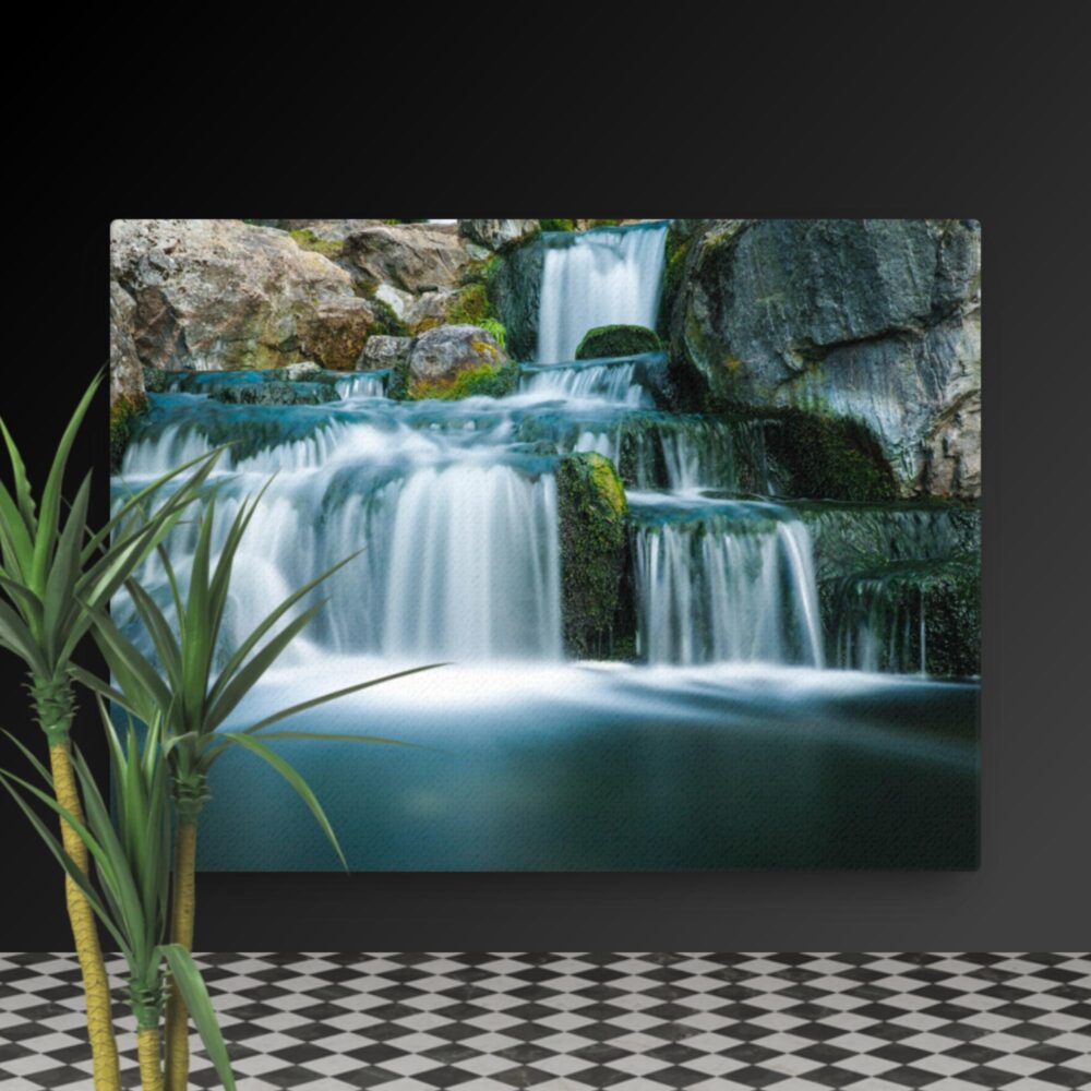 Multi waterfall scene canvas - Image 5