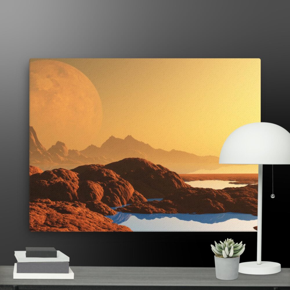 Sun over the dessert canvas - Image 5