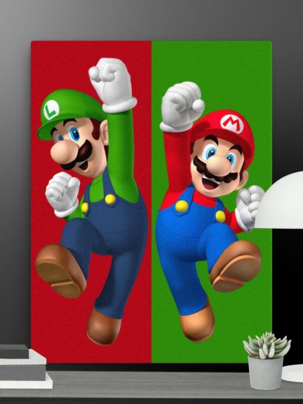 Mario and Luigi canvas - 18×24