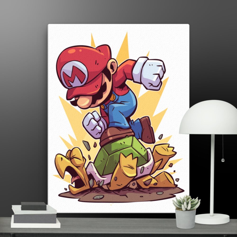 Mario in action canvas - Image 5