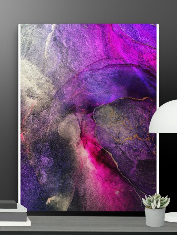 Purple Glitter effect canvas - 18×24