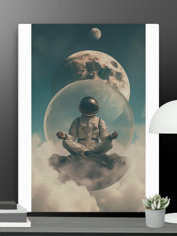 Astronaut relaxing canvas - 18×24