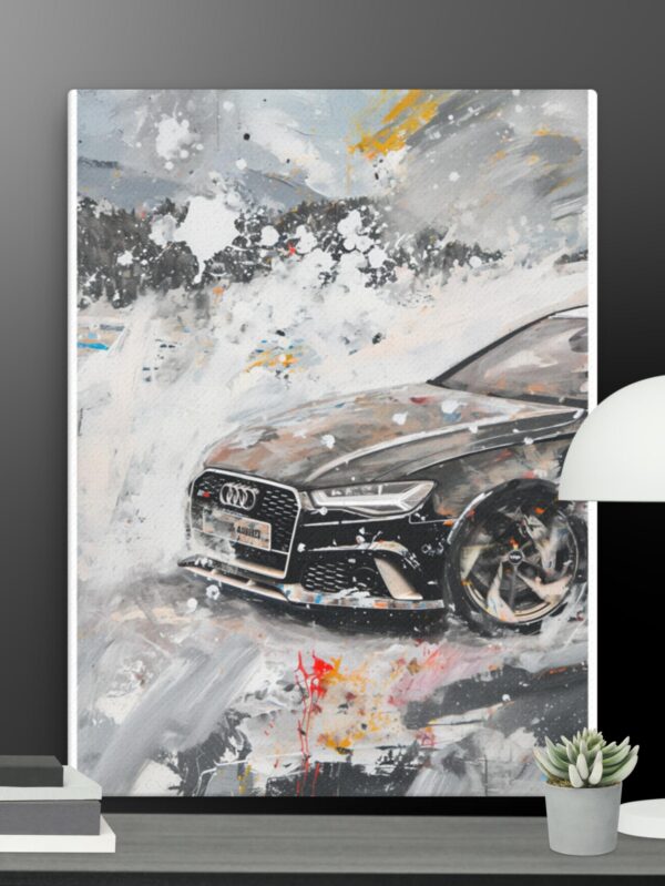 Audi car scene canvas - 18×24