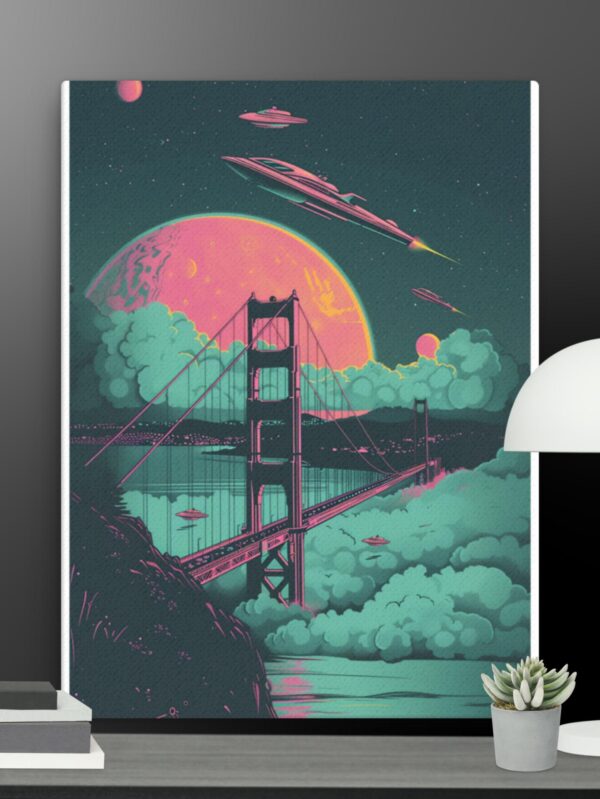 Bridge scene canvas - 18×24
