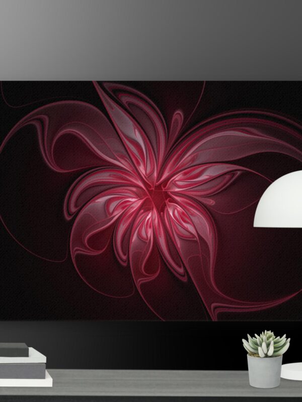 Red flower canvas - 18×24
