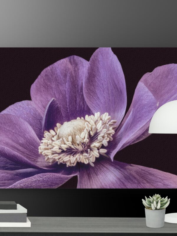 Purple flower canvas - 18×24