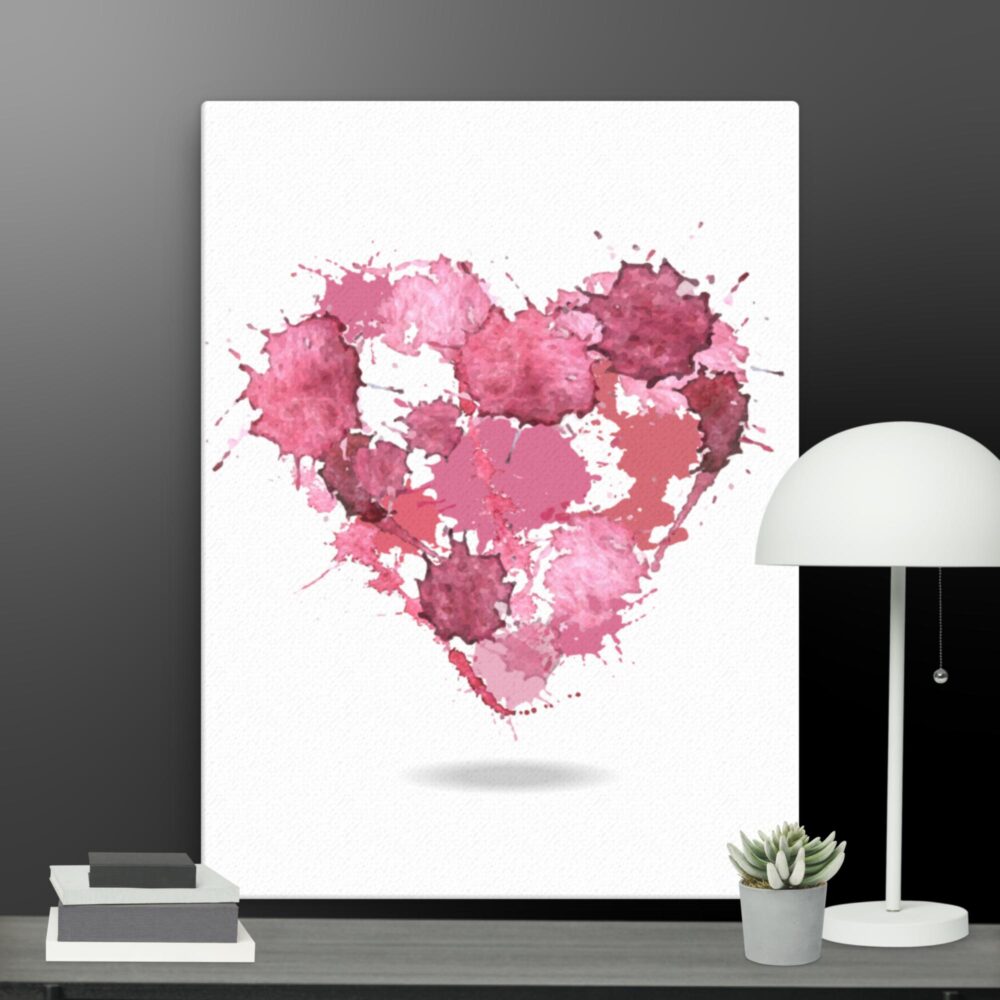 Love heart canvas - Image 5