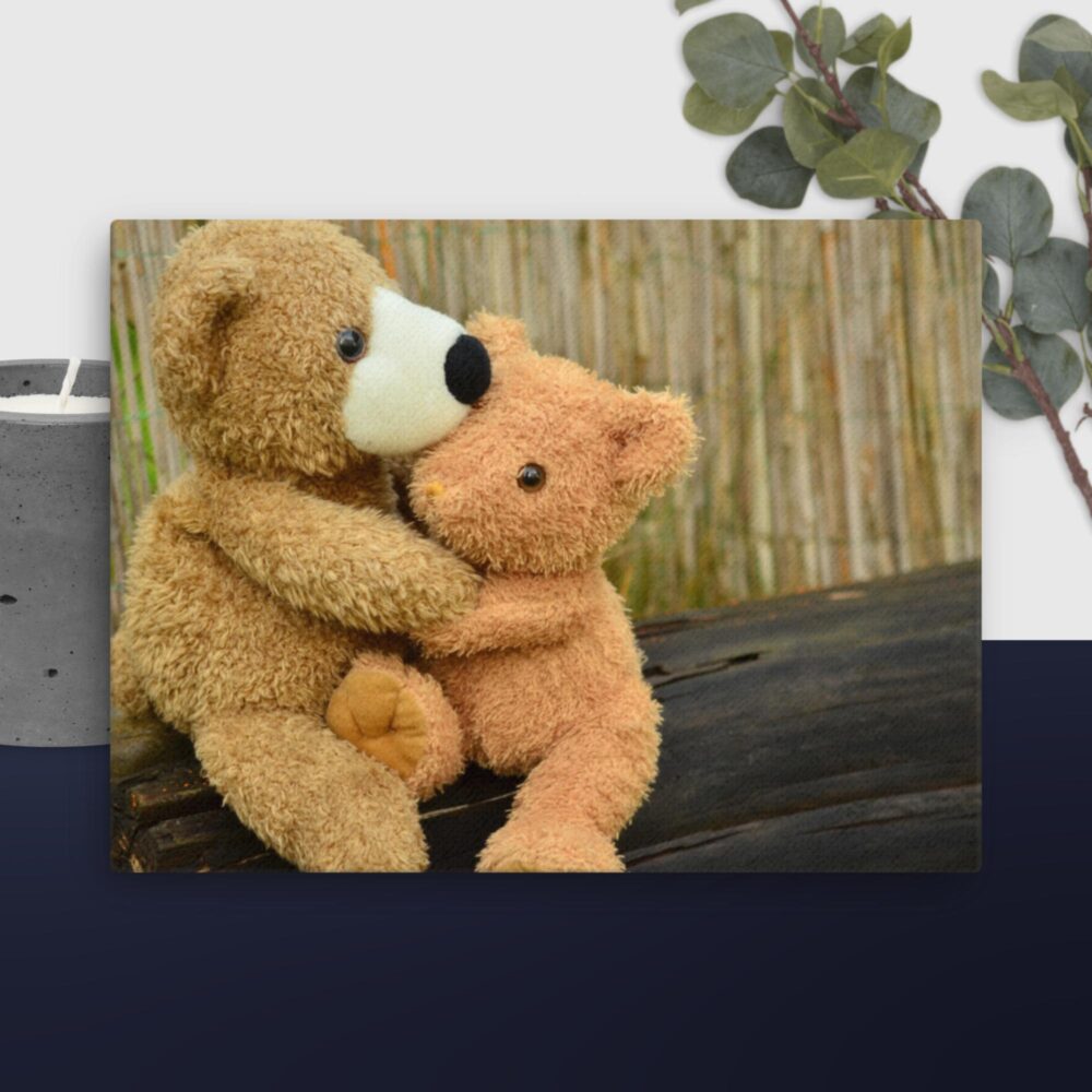 Teddy bear love canvas - Image 5