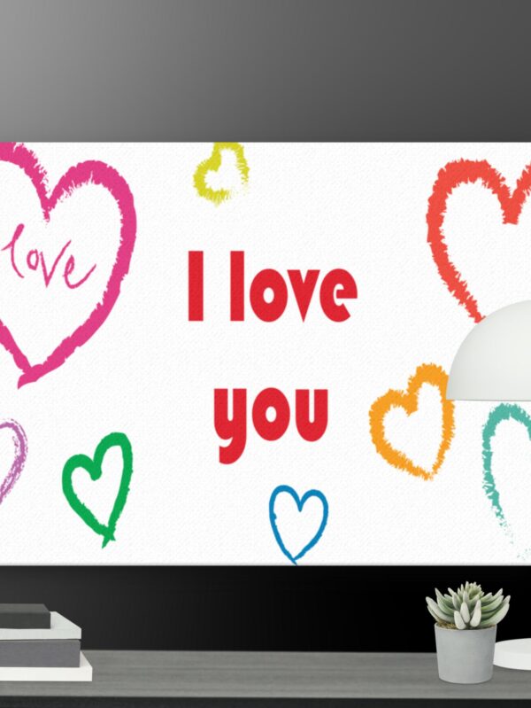I love you  canvas - 18×24