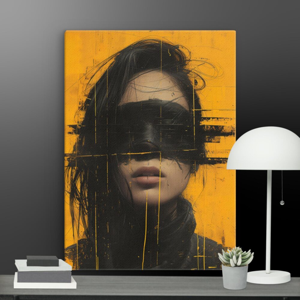 A shade of Black canvas - Image 9