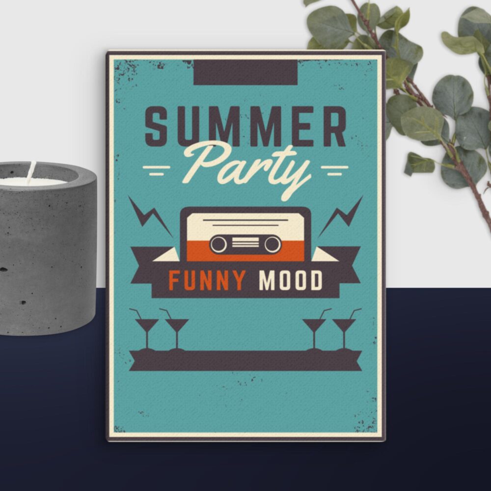 Retro Summer Party canvas - Image 9