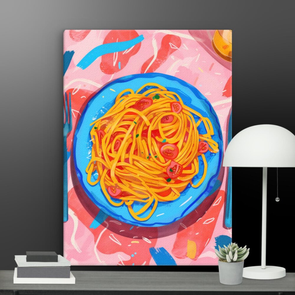 Touch of Spaghetti canvas - Image 9