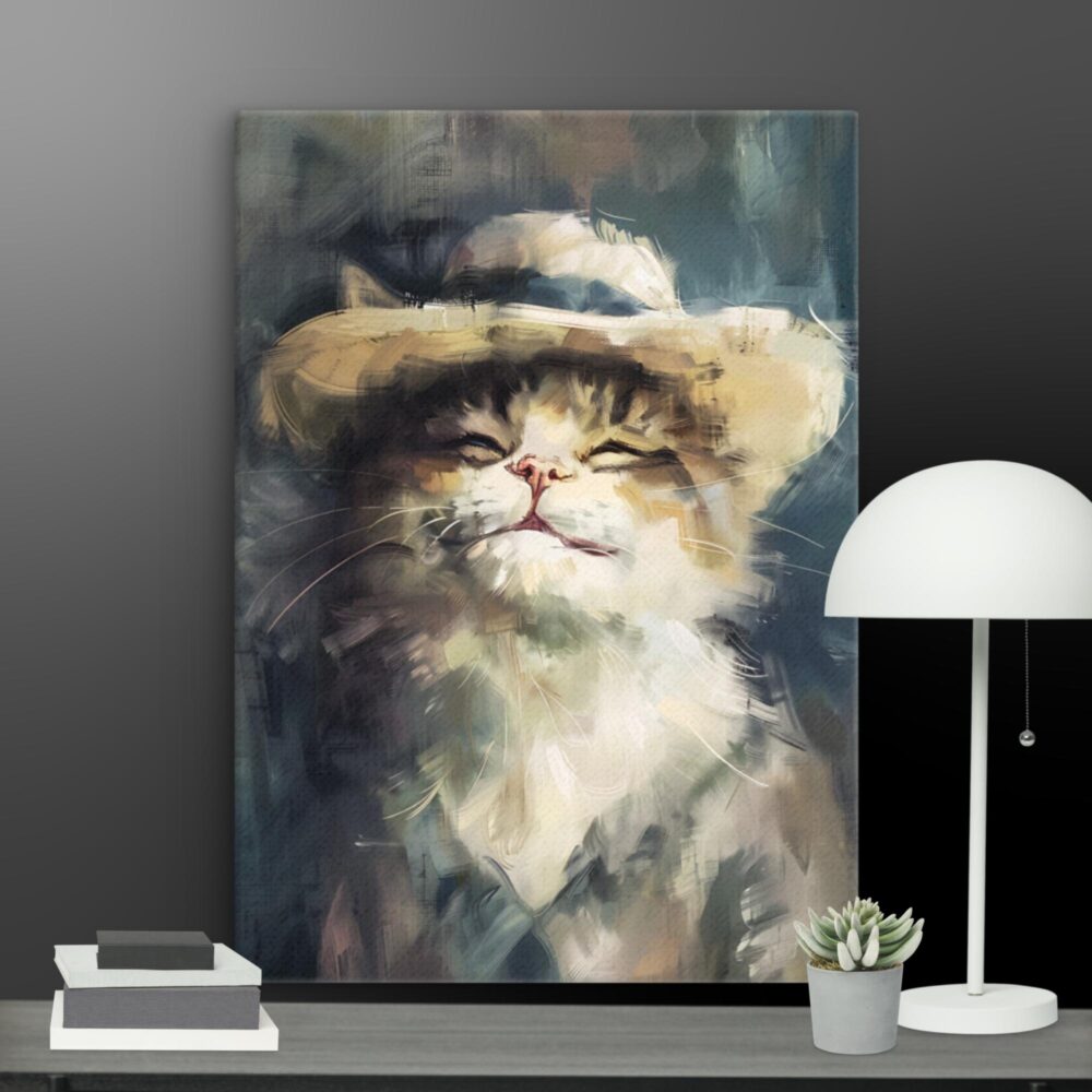 Smiling cat canvas (collection 3) - Image 9