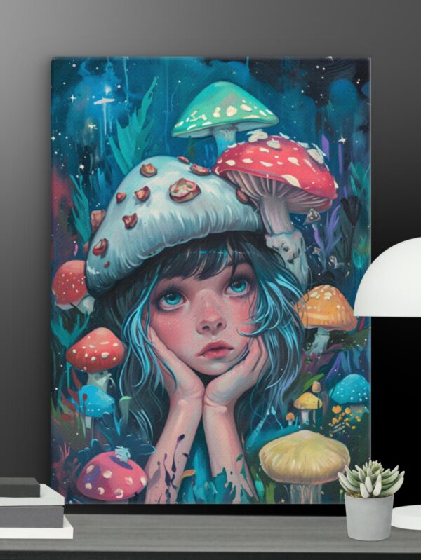 The Mushroom Garden canvas - 20×28