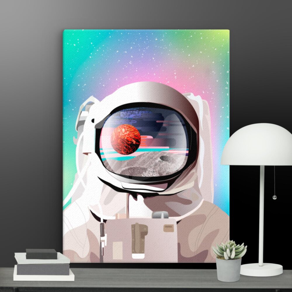 Mosaic Astronaut canvas - Image 9