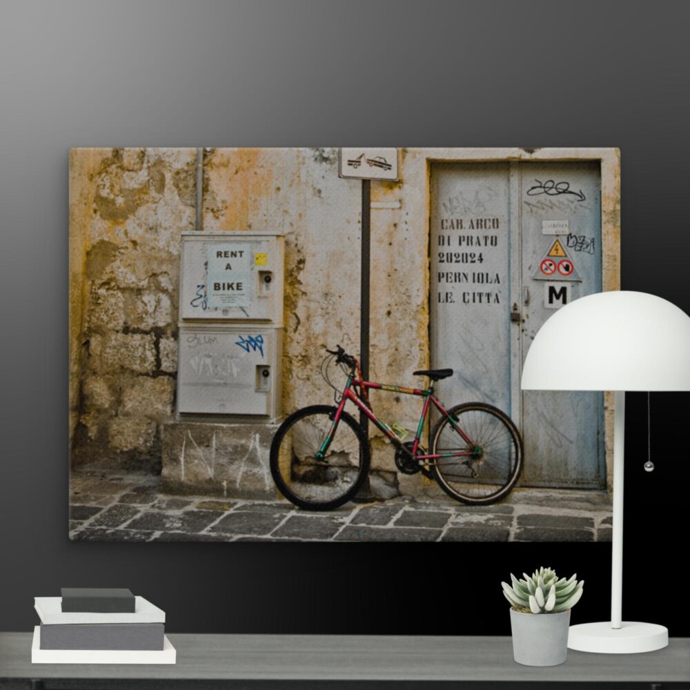 Italy Collection Bike Scene canvas - Image 11