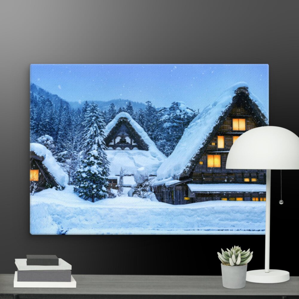 Snow Scene canvas - Image 11